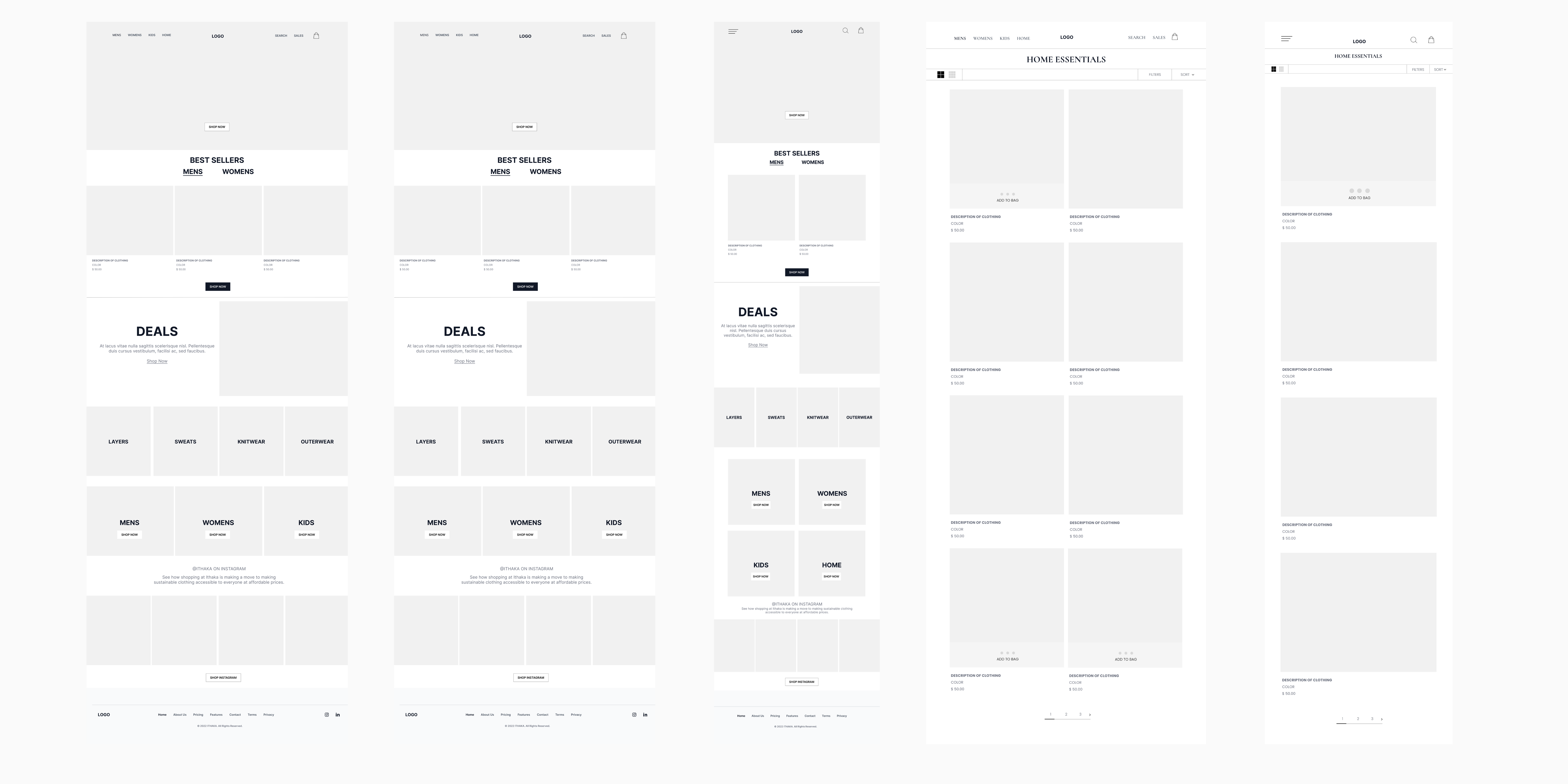 Ithaka-Low-Fidelity-Wireframes-Web-Responsive